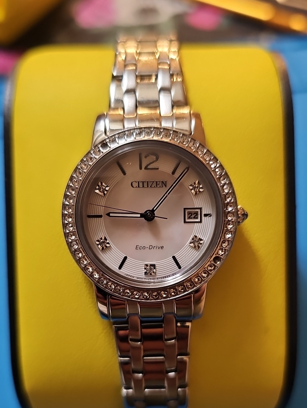 Citizen Women's Silver-Tone Crystal Accent Watch